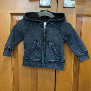 Miki Miette kids black zip up NWT SOLD AT NORDSTROM